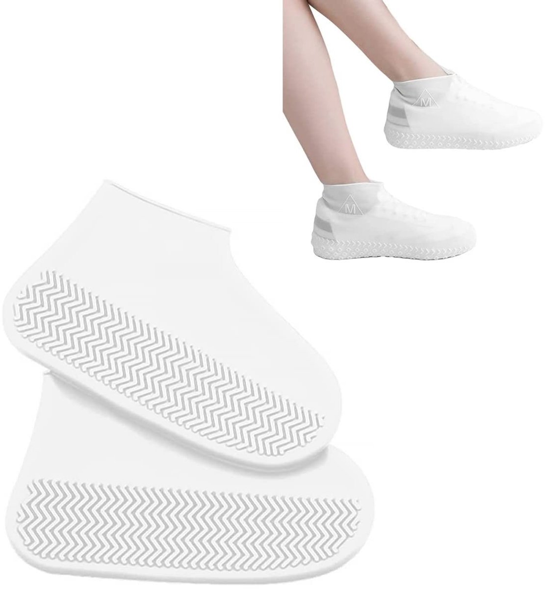 Jhubersproducts - Waterdichte overschoenen - Antislip en herbruikbaar - Blauw - Geschikt voor regen en sneeuw - Comfortabel en ademend - Perfect voor