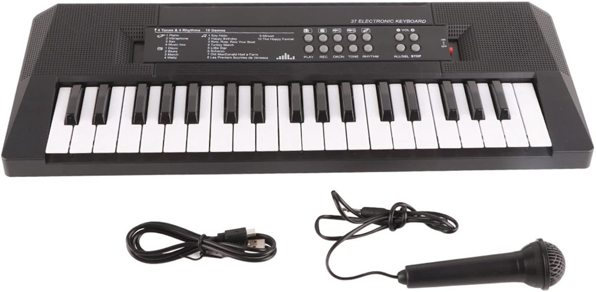 Elzusha - 37 Key Piano - Professioneel Keyboard - Perfect voor Studenten - Muziekspelers - Muziekervaring - Geschikt voor Beginners - Elegante Uitv...