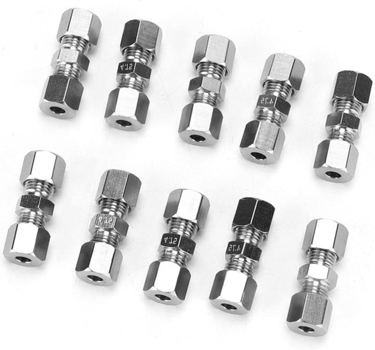 Remlijnconnector set - 10 stuks snelremlijnconnectors voor 475 mm remkabel van metaal