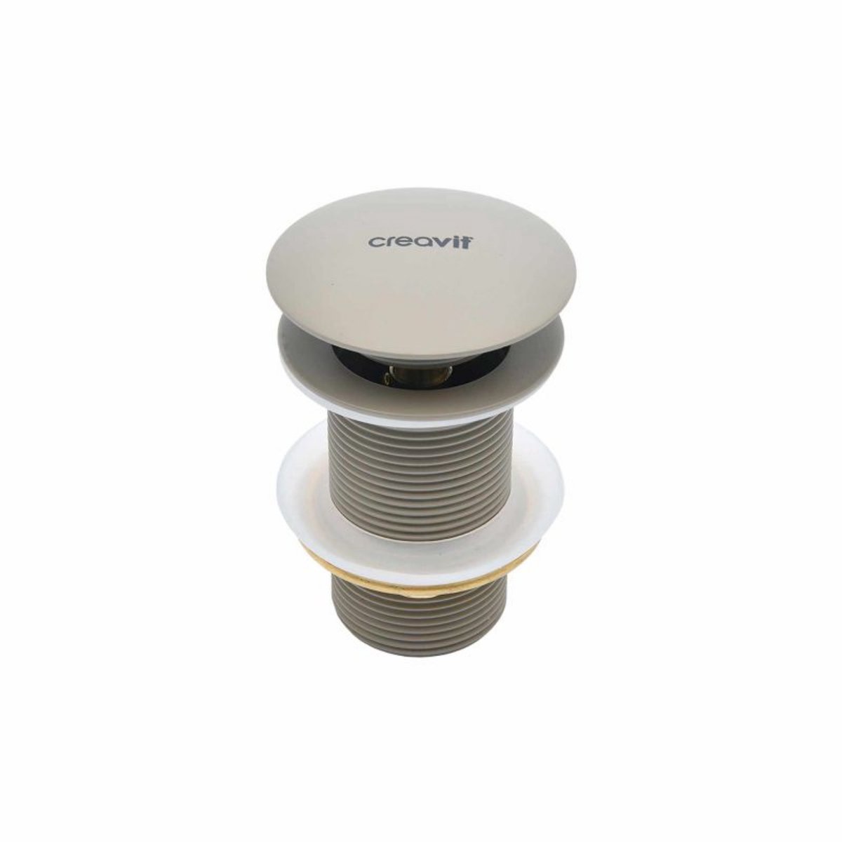 Afvoerplug – Click Waste 5/4 – Met overloop – Mat cappuccino