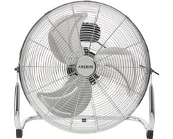 AREBOS Vloerventilator 18" Blazer Ventilator 120W 50Hz Zilver Chroom Ventilator