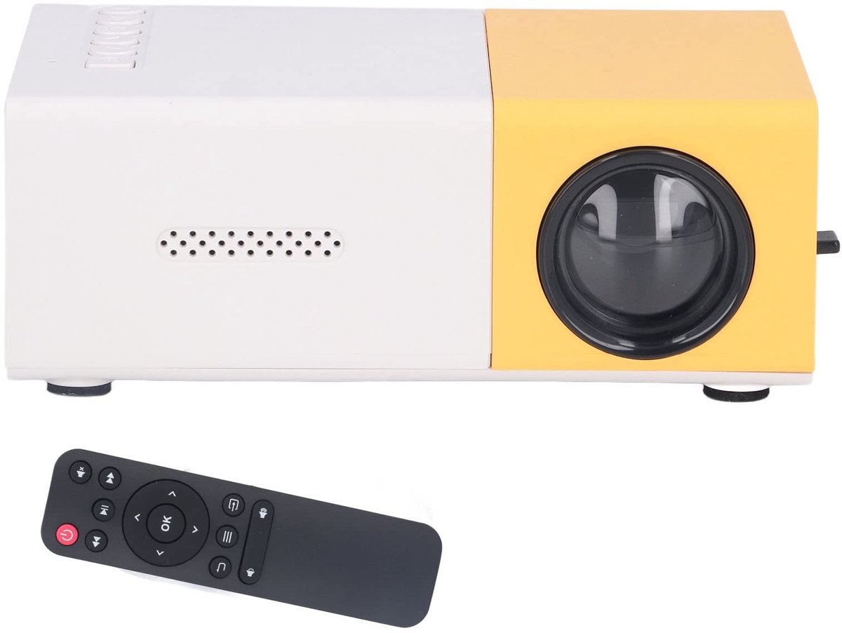 Dailygoods - Miniprojector - Draagbare Projector - Thuisbioscoop - 1920 X 1080 Resolutie - Ondersteunt Groot Scherm van 24 Tot 60 Inch - Ideaal voor F