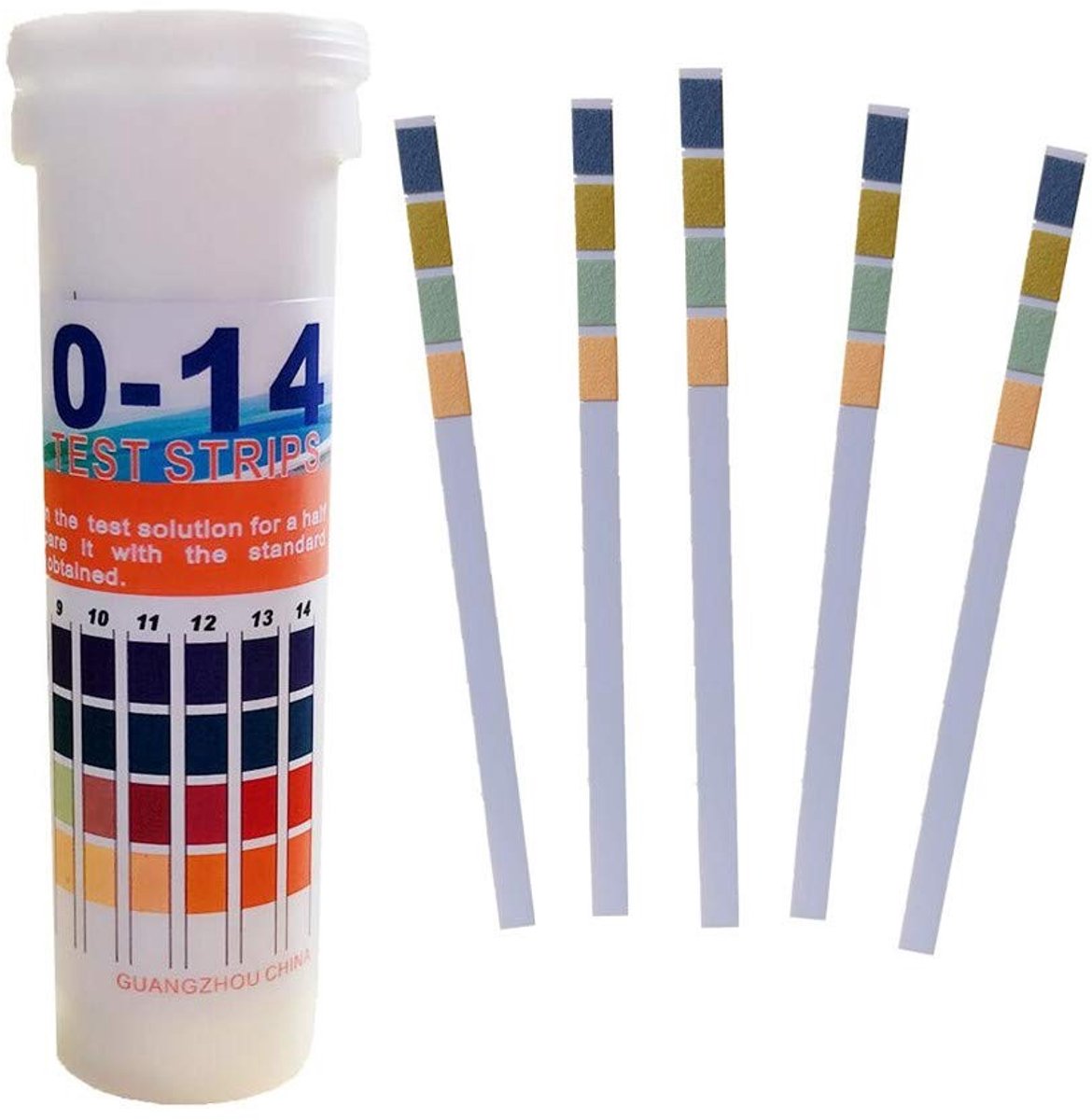 SPHProducts - pH Test Strips - Universele pH Strips voor Acid-Base Test - 150 Stuks - pH 1-14 Meetbereik - Nauwkeurige Metingen - Geschikt voor Aquari