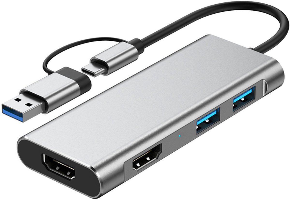 USB 3.0 & Type-C naar Dual HDMI 1080P Docking Station
