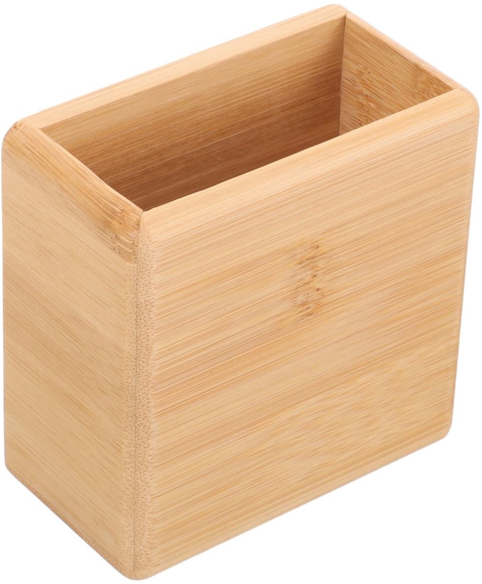Vlemico - Wandhouder afstandsbediening - Houten organizer - Gatenvrij - Blauw - Oplader voor telefoon - Praktisch en stijlvol