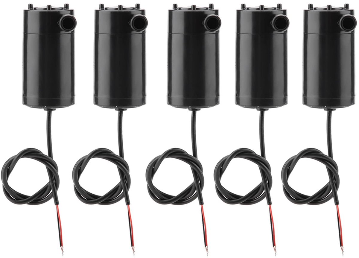Livia home - Mini Waterpomp - Aquarium Pomp - Compact en krachtig - Zwart - Dompelpomp - Ideaal voor fonteinen en aquaria - Mini Waterpomp