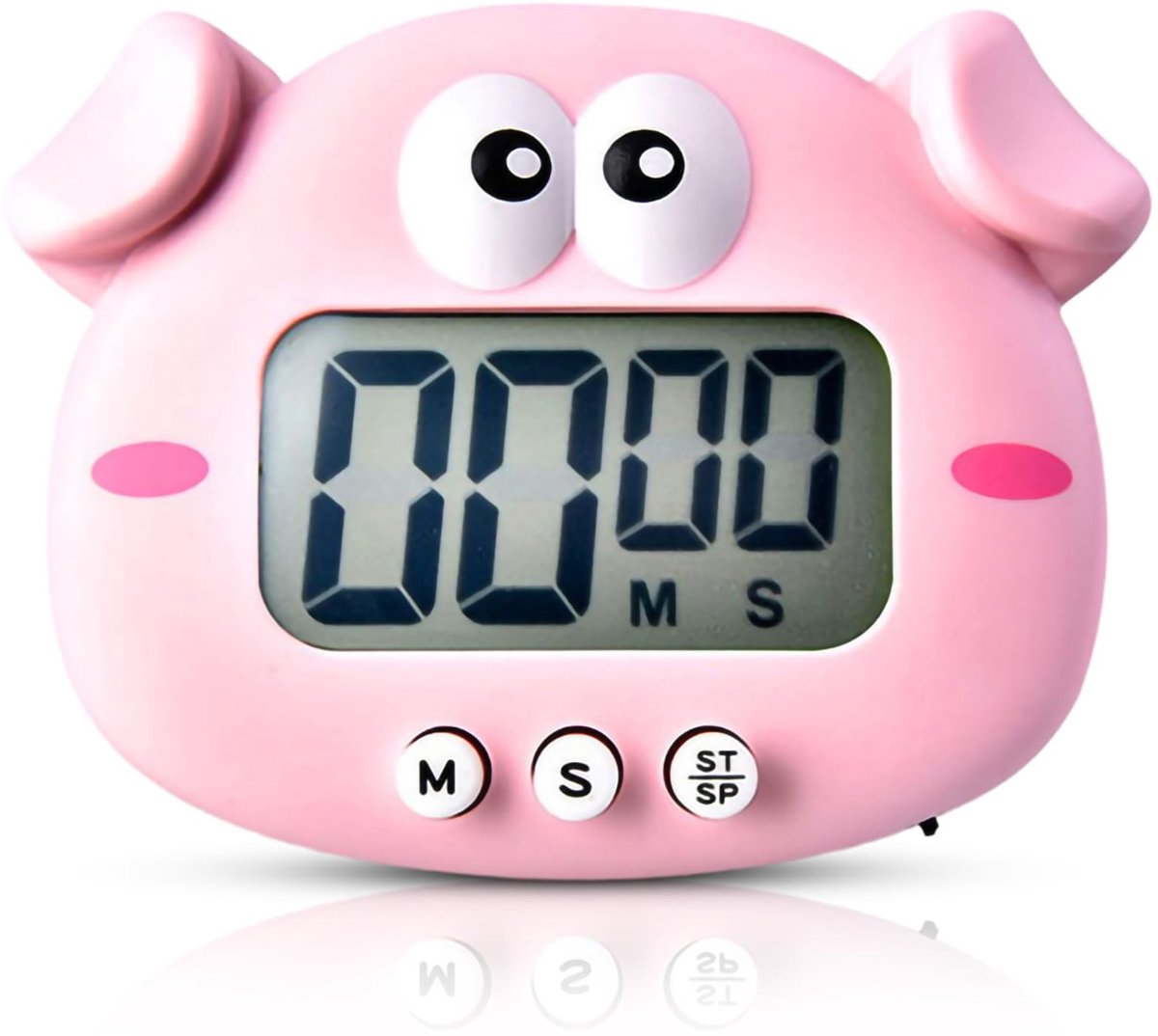 Jhubersproducts - Digitale Timer - Keuken Timer - Magnetische Keuken Timer - Varken - Countdown Timer - Multifuntioneel - Geschikt voor Koken Bakken