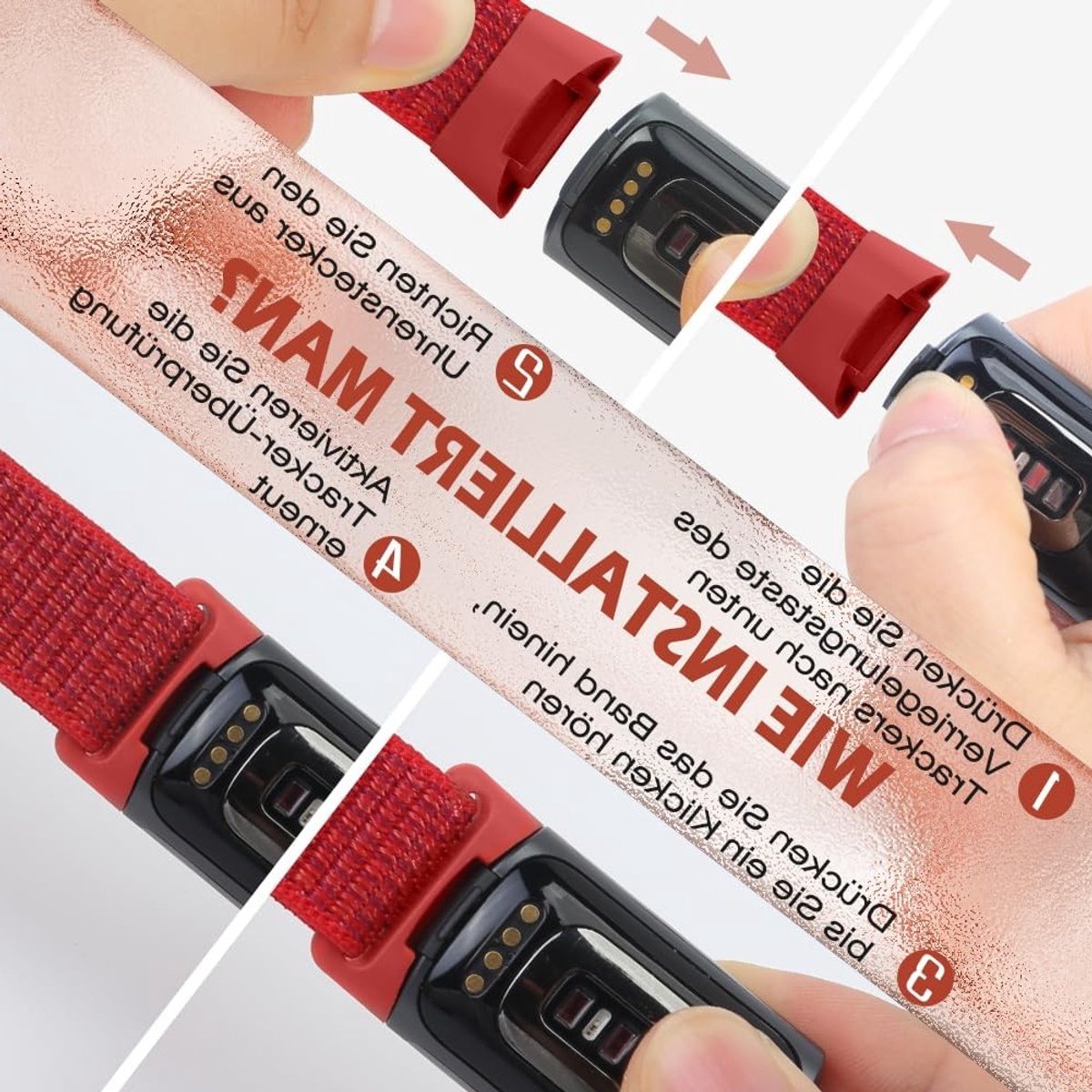 Verstelbare en Ademend Nylon Sportband voor Fitbit Charge 5 - Vervangende Polsband voor Fitness Tracker voor Dames en Heren thumbnail 3