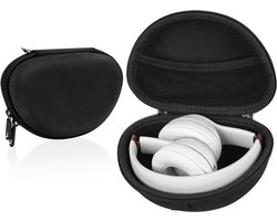 Jhubersproducts - Draagtas voor Koptelefoon - Beschermende Harde Reistas - Zwart - Opslag voor Kabel en Oplader - Geschikt voor Beats Solo en Studio
