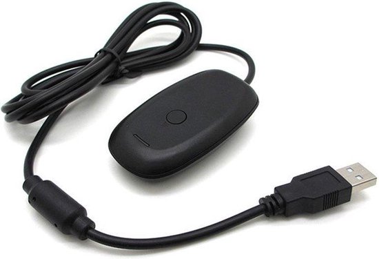 PC Wireless Gaming Receiver geschikt voor XBOX 360 controllers - Zwart - 1,8 meter - Bulk verpakking