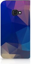 Stand Case Geschikt voor Samsung Galaxy Xcover 4s Polygon Dark