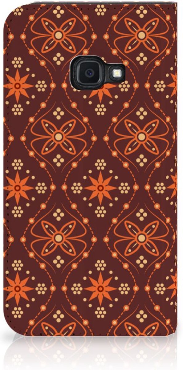 Samsung Galaxy Xcover 4s Hoesje met Magneet Batik Brown