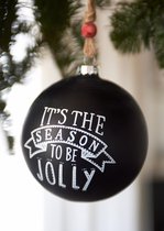 Riviera Maison - Chalk Ornament Jolly Dia 10 - Kerstbal