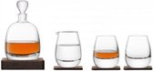 L.S.A. Whisky Islay Whiskyset - Inclusief Houten Voet - Set van 4 Stuks