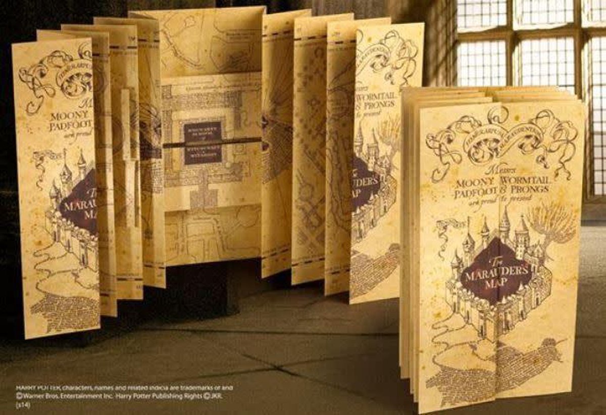 Pols horloge Harry Potter - Marauder‘s Map | Kleding en accessoires voor  fans van merchandise