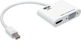 Tripp-Lite P137-06N-HV-V2W Keyspan Mini DisplayPort 1.2 to VGA/HDMI All-in-One Converter Adapter, Thunderbolt 1 & 2 Compatible, 4K x 2K HDMI @ 24/30 Hz TrippLite