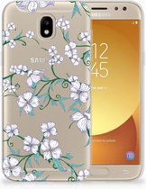 Geschikt voor Samsung Galaxy J5 2017 Uniek TPU Hoesje Blossom White