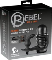 Rebel – ‘The Surge’ Mastrubator met vibrerende prostaat plug - zwart