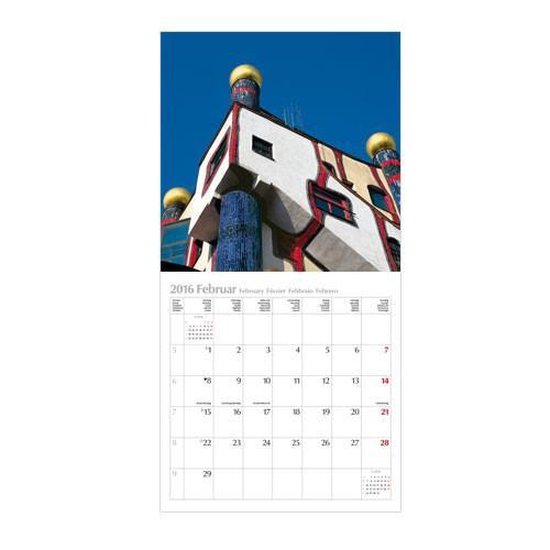 domineren Voorspeller geweer Kalender 2016 (30cm x 30cm) - Hundertwasser Architecture | bol.com