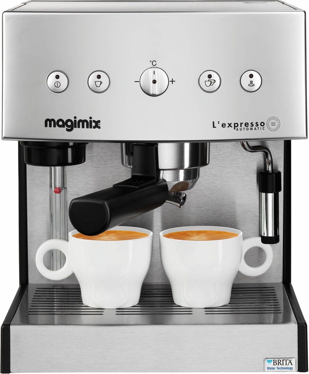 Magimix Espressoapparaat L'Expresso Mat Chroom 19 Bar Brita filter