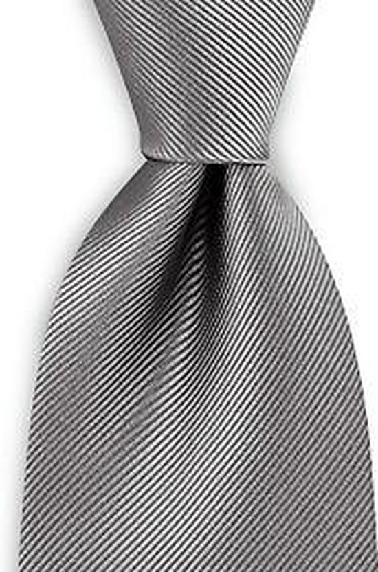 bol.com | Deze grijze, zijden stropdas combineert het best op een grijs,  zwart of wit overhemd....