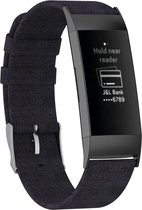 Fitbit Charge 4 bandje - iMoshion Nylon Activity tracker bandje - Zwart