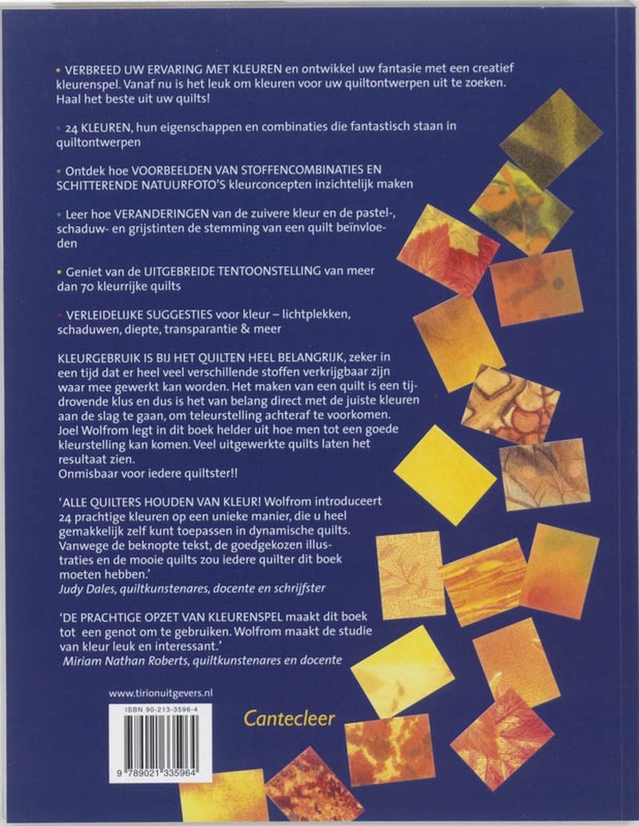 Kleurgebruik Voor Quilters - back cover