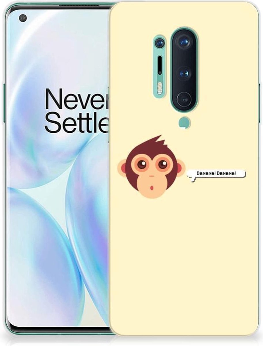 TPU Hoesje voor OnePlus 8 Pro Telefoonhoesje met Naam Monkey