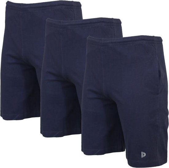 3-Pack Donnay Ess. joggingshort Roy - Sportshort - maat 3XL - Navy (010)