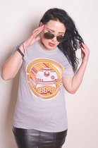 Star Wars Heren Tshirt -XL- Episode VII BB-8 Distress Grijs