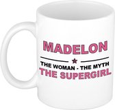 Madelon The woman, The myth the supergirl cadeau koffie mok / thee beker 300 ml