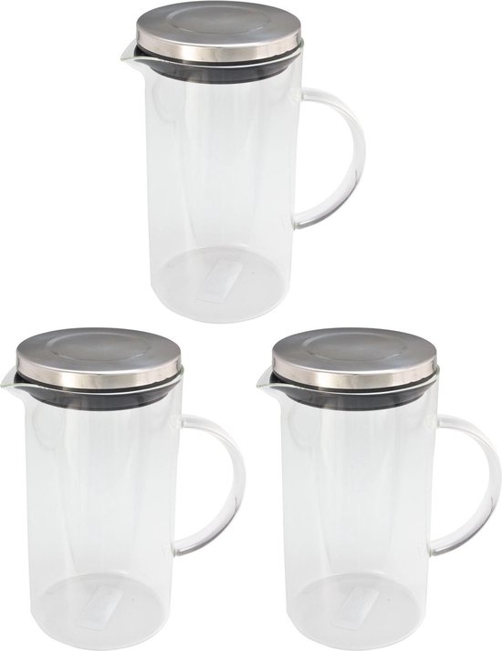 Mini Pichets En Verre Transparent Avec Manche En Bois - Lot De 2, Capacité 100 Ml