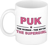 Puk The woman, The myth the supergirl cadeau koffie mok / thee beker 300 ml