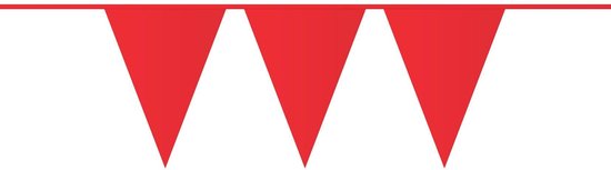 Vlaggenlijn 10 meter rood