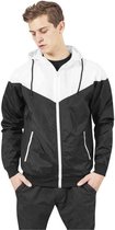 Urban Classics - Arrow Windrunner jacket - S - Zwart/Wit