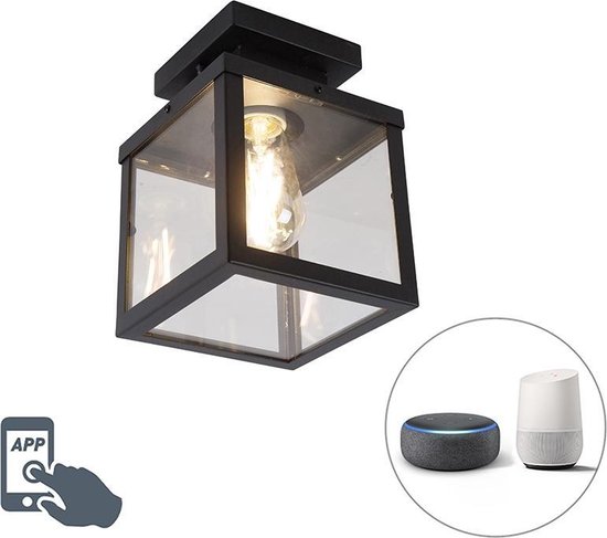 QAZQA rotterdam - Moderne LED Dimbare Smart Plafondlamp incl. wifi met  Dimmer voor... | bol