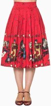 Dancing Days Hoge taille rok -XS- VANITY SWING Rood