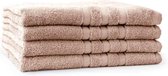 LINNICK Pure Handdoek - Douchelaken - 100% Katoen - Nude - 70x140cm- Per 4 Stuks