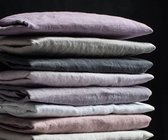 Passion for Linen Luxe hoeslaken Maxime 100% linnen, 90 x 200 cm, zand