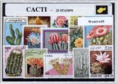 Cactussen – Luxe postzegel pakket (A6 formaat) : collectie van 25 verschillende postzegels van cactussen – kan als ansichtkaart in een A6 envelop, authentiek cadeau, kado tip, gesc