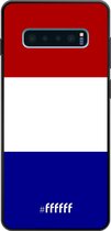 Samsung Galaxy S10 Hoesje TPU Case - Nederlandse vlag #ffffff