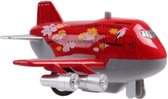 Van Manen Jet-vliegtuig Sonic Jumbo Jet 9 Cm Die-cast Rood
