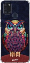 Casetastic Samsung Galaxy A21s (2020) Hoesje - Softcover Hoesje met Design - Owl 2 Print