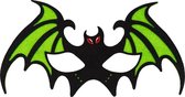 Boland Oogmasker Vleermuis 27 X 15 Cm Polyester Groen/zwart