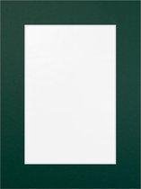 Passe Partout Donker Groen - 13 x 18 cm - Uitsnede: 9 x 14 cm - Per 5 Stuks