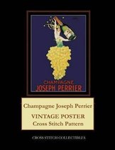 Champagne Joseph Perrier: Vintage Poster Cross Stitch Pattern