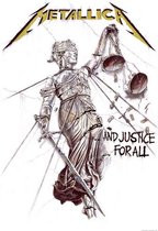 Affiche textile Metallica et justice pour tous les multicolores