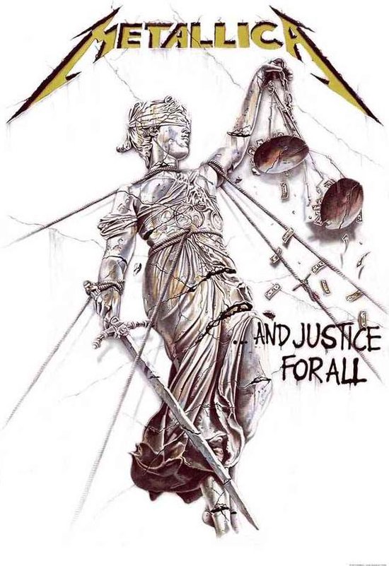 Metallica Textiel Poster Flag And Justice For All Multicolours
