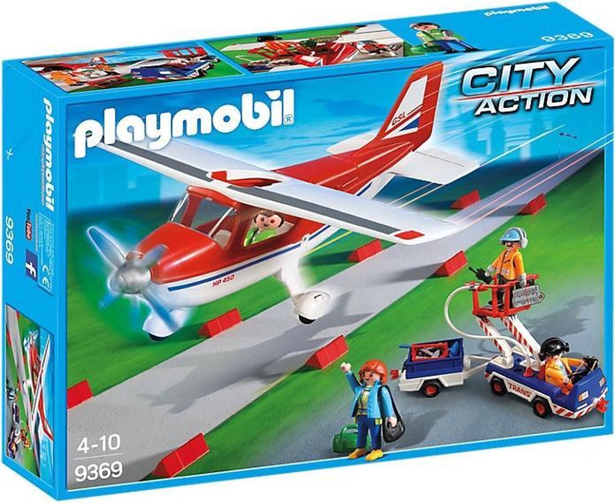 Playmobil Sportvliegtuig met tankwagen - 9369 City Action