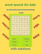 word search for kids an educational and entertaning book